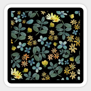 Floral beauty watercolor pattern Sticker